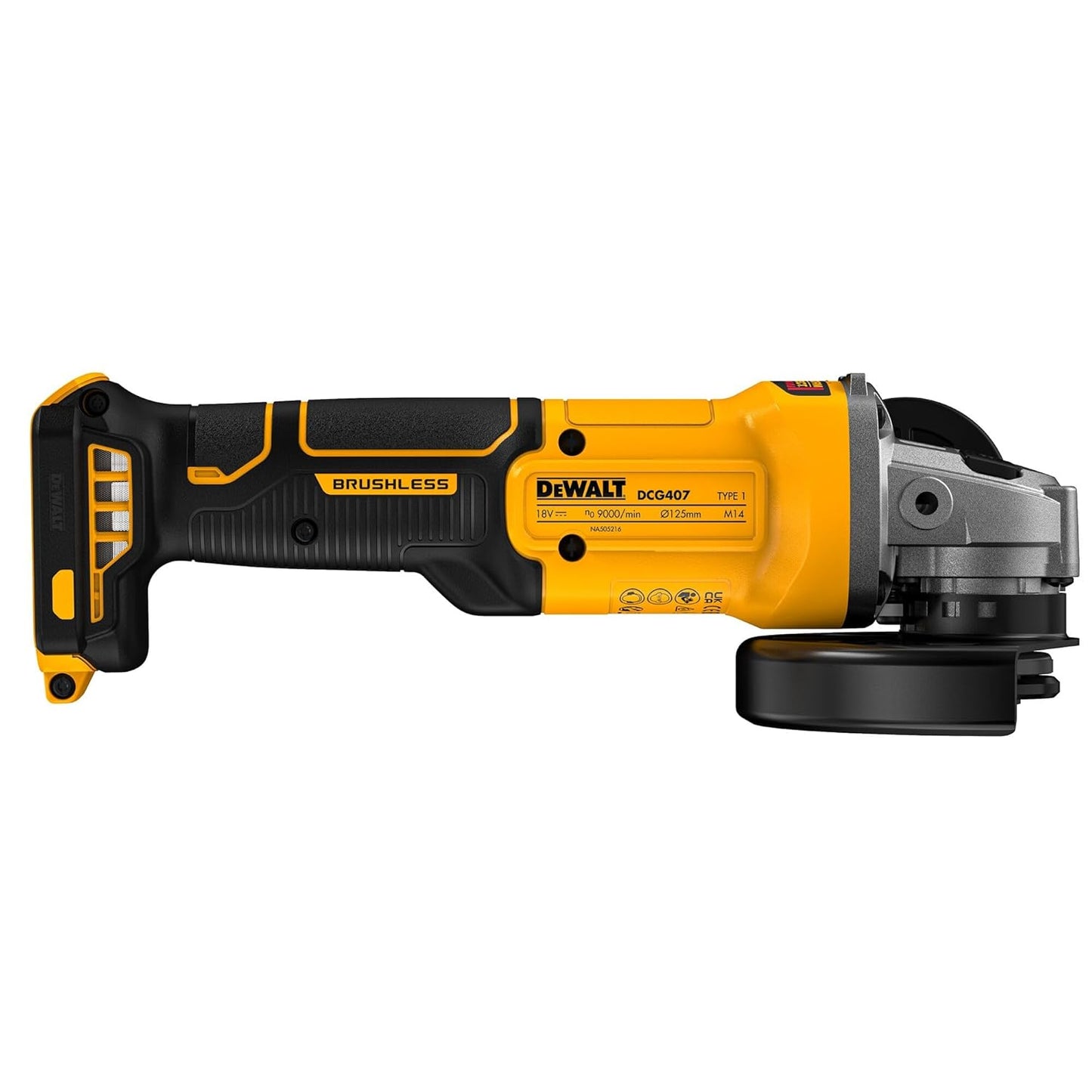 XR 18V Ø 125 mm Angle Grinder DCG407N-XJ